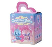 MINISO Disney Stitch Confession Flocked Surprise Box Pendant Mystery Blind Box Plush Toy Gift Cute Collectible Keychain Necklace Charm Decorations Birthday Gifts, Single Box