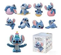 MINISO Disney Stitch Energetic Yoga Series Blind Boxes: Creative Figurines, Personalized Desktop Ornaments, Collectibles, Decorations, and Birthday Gift (Random 1pc)