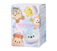 MINISO Disney Stitch, Winnie the Pooh & Mickey Winter Flocked Squishy Blind Box - Soft Plush Hanging Collectible Charm for Bag, Holiday Birthday Surprise Gift for Fans, Single Box