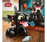 MINISO ICONS FIT 10375 Toothless Night Fury Dragon How to Train Your Dragon Building Blocks Bricks Toys Christmas Birthday Gifts NO Original BOX 17875B