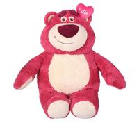 MINISO Lotso Plush Toy, Lotso Bear Toy Story Soft Toys, 25x19 cm Bear Cuddly Toys, Stuffed Soft Plush Doll with Strawberry Scented, Collection Toy Story Figures Gifts for Kids or Girlfriends