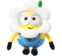 MINISO Minions Cuddly Toy 9 inch, Flower Theme Bob Plush Toy Small Minions Bob Soft Toy, Cute Bob with Flower for Minions Fans, For Girls And Boys Birthday Gifts