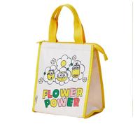 MINISO Minions Lunch Bag for Girls Boys, Insulated Lunch Bag for Kids, Flower Series Lunch Bags Cooler Tote, Large Lunch Bag with Bob Stuart Kevin, Yellow Lunchbag for School, Picnic, Camping