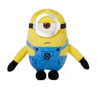 MINISO Minions Plush Doll, 9 Inch Cute Stuart Plushie Doll with Plastic Glasses, Minion Teddy Stuart Soft Toy Stuffed Animals, Yellow Minion Pillow Dolls for Girls Boys Birthday Gifts
