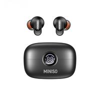 MINISO MS105 AI Translation Earbuds Real Time, Translator Earbuds Support 134 Languages with APP, Bluetooth 6.0 Translator Headphones Compatible with iOS & Android, for Travel Business
