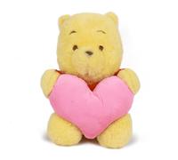 MINISO Winnie the Pooh Plush 30cm/11inch, Medium Disney Winnie Soft Toys, Cuddly Winnie Pooh Stuffed Animal Plushies, Winnie the Pooh Teddy for Valentine's Day Gifts Hold Heart Series