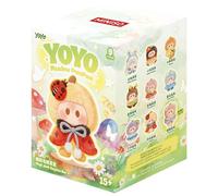 MINISO YOYO Flower Field Puff Series Vinyl Plush Blind Box Mystery Toy, Cute Collectible Action Figures, Kawaii Desk Decor Ornament Soft Keychain Pendant Bag Accessory, Surprise Gift, Random One