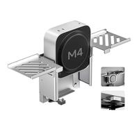 Minisopuru All Aluminum Mac Mini M4 Dock Under Desk and Wall Mount, Mac Mini M4 Vesa Mount Hub with 4K@60Hz HDMI,8TB M.2 NVMe SSD Enclosure,10Gbps, Mac Mini M4 Accessories for Mac Mini M4/M4 Pro 2024