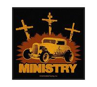 Ministry - Ministry - Jesus Built My Hotrod Patch 10cm x 9.5cm