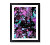 Ministry Of Love Abstract Framed Wall Art Print A2 Black