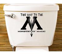 Ministry of Magic Decal Sticker Toilet WC Child's Room (150x140mm) by Inspired Walls® (1 SETS)