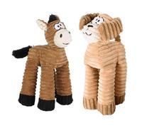 Ministry Of Pets Long Leg Corded Animal Toys Squeaker (Pack Of 4)
