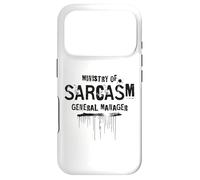 Ministry of Sarcasm General Manager Funny Work Humor Case for iPhone 17 Pro