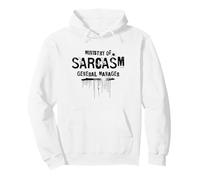 Ministry of Sarcasm General Manager Funny Work Humor Pullover Hoodie