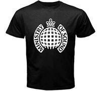 Ministry of Sound Dance House Music Graphic Printed T-Shirt Fashion Mens Black Tee M