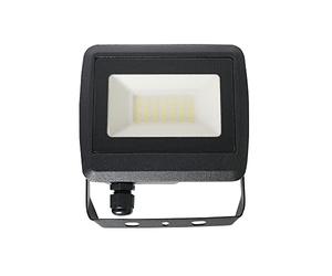 MiniSun | 30w LED Slimline IP65 Black Outdoor Flood Wall Light | Flood & Spot Lighting, Home Décor & Improvement Essential | Includes Bulb [6500K Cool White]