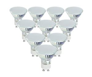 MiniSun | 3W Energy Saving GU10 Frosted Lens LED Light Bulbs | LED Bulbs, Home Décor & Improvement Essential | Pack of 10 | 6500K Cool White