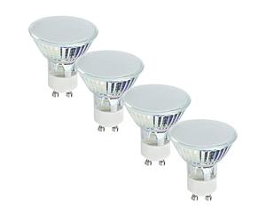 MiniSun | 3W Super Bright LED Energy Saving GU10 Light Bulbs | LED Bulbs, Home Décor & Improvement Essential | Pack of 4 | 3000K Warm White