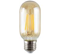 MiniSun | 4w LED Filament ES E27 Radio Valve Amber Tubular Light Bulb | LED Bulbs, Home Décor & Improvement Essential | Includes Bulb [2700K Warm White]
