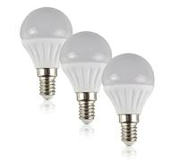 MiniSun | 4W LED SES E14 Golfball Energy Saving Long Life Light Bulbs | LED Bulbs, Home Décor & Improvement Essential | Pack of 3 | 3000K Warm White