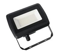 MiniSun | 50w LED Slimline IP65 Black Outdoor Flood Wall Light | Flood & Spot Lighting, Home Décor & Improvement Essential | Includes Bulb [6500K Cool White]