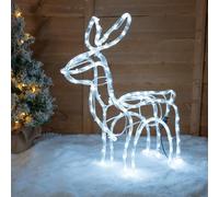 IP44 47cm LED Reindeer with 120 Cool White Lights