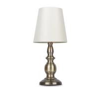 MiniSun | Antique Brassed Touch Table Lamp with Cream Shade | Table Lamps, Home Décor & Improvement Essential