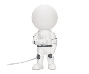 MiniSun | Astronaut Table Lamp with Opal Globe Head | Desk Lamps, Home Décor & Improvement Essential | Includes 3W LED Bulb [3000K Warm White]