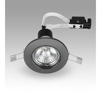 Downlight Fixed Ceiling Light Fitting 10 Pack ValueLights Black One Size