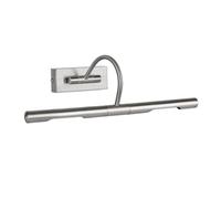 MiniSun | Capri Adjustable Satin Nickel Mains Powered Display Wall Light | Hardwired Picture & Display Lights, Home Décor & Improvement Essential | Mains Wired