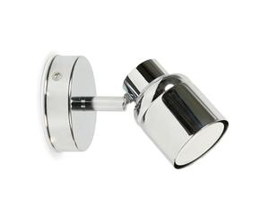 MiniSun | Chrome Single Spotlight Adjustable GU10 Wall/Ceiling Light | Wall Spotlights, Home Décor & Improvement Essential