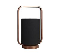 MiniSun | Contemporary Copper Metal Lantern Frame Black Cylinder Table Lamp | Table Lamps, Home Décor & Improvement Essential