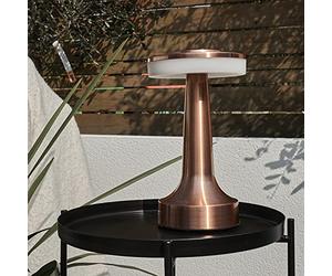 MiniSun | Contemporary Wireless Copper Dumbbell Touch Table Lamp with an Integrated Rechargeable LED Mood Light | Table Lamps, Home Décor & Improvement Essential