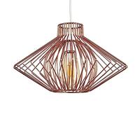 MiniSun | Disperse Geometric Design Copper Wire Basket Cage Ceiling Pendant Light Shade + LED Bulb | Ceiling Lights & Home Improvements Essential | 365cm Shade Width