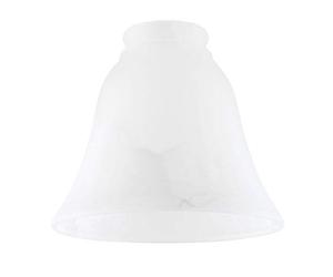 MiniSun | Frosted White Marble Effect Glass Replacement Shades | Lamp Shades, Home Décor & Improvement Essential | Pack of 3 | 13.5cm Shade Width