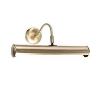 MiniSun | Gemini Adjustable Antique Gold Mains Powered Twin Picture Wall Light | Hardwired Picture & Display Lights, Home Décor & Improvement Essential | Mains Wired