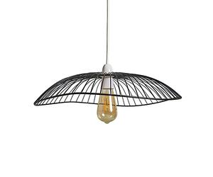 MiniSun | Large Dispersed Wavy Umbrella Design Black Wire Ceiling Light Shade | Pendant Lights, Home Décor & Improvement Essential | Includes 4W LED Bulb [2700K Warm White] | 45cm Shade Width
