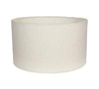 MiniSun | Large Modern Cream Boucle Drum Light Shade | Lamp Shades, Home Décor & Improvement Essential | 45cm Shade Width
