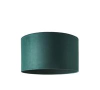 MiniSun | Large Modern Forest Green Velvet Drum Light Shade | Lamp Shades, Home Décor & Improvement Essential