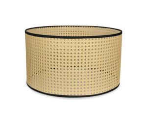 MiniSun | Large Modern Natural Rattan Black Trim Light Shade | Lamp Shades, Home Décor & Improvement Essential | 45cm Shade Width