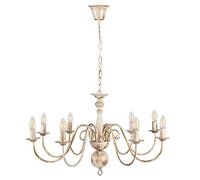 MiniSun | Large Retro Style 8 Way Ceiling Light Chandelier Fitting in a Distressed Effect Finish | Ceiling Lights & Home Improvements Essential