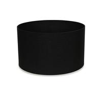 MiniSun | Medium Modern Black Fabric Drum Light Shade | Lamp Shades, Home Décor & Improvement Essential | 350mm Shade Width