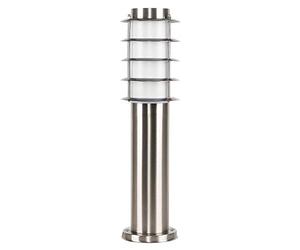 MiniSun | Modern 450mm Stainless Steel Light Posts | Post Lights, Home Décor & Improvement Essential | Set of 2 | Mains Wired