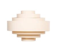 MiniSun | Modern Beige and Gold 7 Tier Ceiling Light Shade | Pendant Lights, Home Décor & Improvement Essential | Includes 10W GLS Bulb | 450mm Shade Width