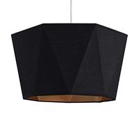 MiniSun | Modern Black and Copper Geometric Design Floor Lamp Shade | Floor Lamps & Torchieres, Home Décor & Improvement Essential | 460mm Shade Width
