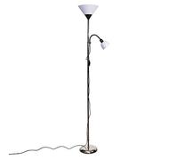 MiniSun | Modern Black Brushed 2 Way Mother/Father and Child Floor Lamp | Floor Lamps & Torchieres, Home Décor & Improvement Essential | Includes LED Bulbs