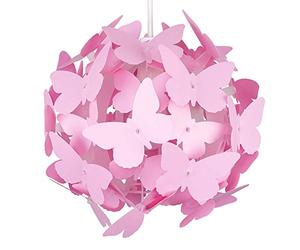 MiniSun | Modern Bright Pink Butterflies Ceiling Chandelier Lamp Shade | Pendant Lights, Home Décor & Improvement Essential | 31.5cm Shade Width