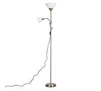MiniSun | Modern Brushed Chrome 2 Way Parent and Child Floor Lamp | Floor Lamps & Torchieres, Home Décor & Improvement Essential