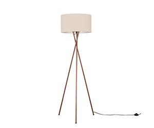 MiniSun | Modern Copper Effect Metal Tripod Floor Lamp with a Beige Shade | Floor Lamps & Torchieres, Home Décor, Improvement & Lifestyle Essential
