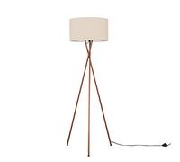 MiniSun | Modern Copper Metal Floor Lamp with a Cream Shade | Floor Lamps & Torchieres, Home Décor & Improvement Essential | Includes 6W LED Bulb [3000K Warm White]
